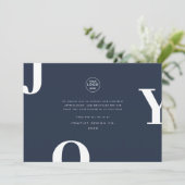 ミニマリストJoy Christmas Companyビジネスロゴ シーズンカード (スタンド正面)