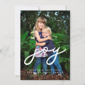 ミニマリストJoy Holidayフォトカード シーズンカード (正面)