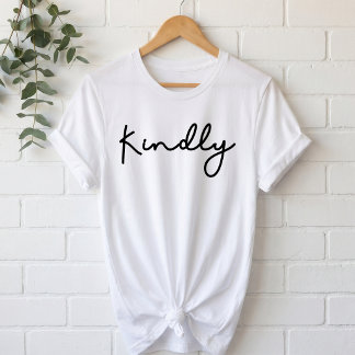 ミニマリストKindlyシグネチャースクリプト トライブレンドTシャツ