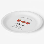 ミニマリストLadybug家族赤ちゃんシャワーへようこそ ペーパープレート (アングル)