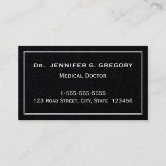ミニマリストMedical Doctor Business Card 名刺
