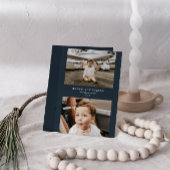 ミニマリストMerry Christmas 2フォトホリデーカード シーズンカード