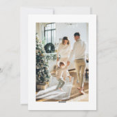 ミニマリストMerry Christmas 2写真縦型 シーズンカード (裏面)