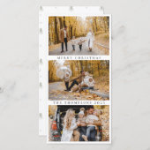 ミニマリストMerry Christmas 3の写真モダン シーズンカード (正面/裏面)