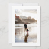 ミニマリストMerry Christmas Script 9フォトグリッド シーズンカード (裏面)