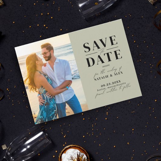 ミニマリストMonogram Green Sage Website QRコードアイコン セーブザデート