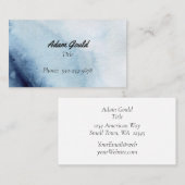 ミニマリストNavy Blueグラデーション名刺 名刺 (正面/裏面)