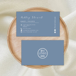 ミニマリストPeriwinkleプロフェッショナルブランディングロゴ 名刺