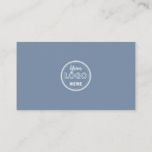 ミニマリストPeriwinkleプロフェッショナルブランディングロゴ 名刺 (裏面)