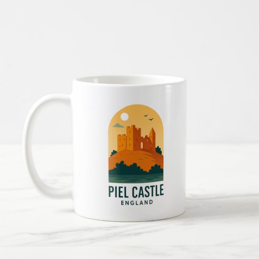 ミニマリストPiel Castle Mug - Historic Gift from En コーヒーマグカップ (左)