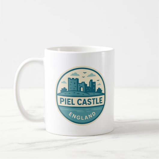 ミニマリストPiel Castle Mug - Historic Gift from En コーヒーマグカップ (左)