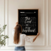 ミニマリストPsalm 23聖なる書物、 経典プリント ポスター