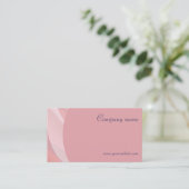 ミニマリストQRコードパステルterracotta名刺 名刺 (スタンド正面)