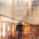 ミニマリストQRコード営業時間 白 ウィンドウサイン (シート2)