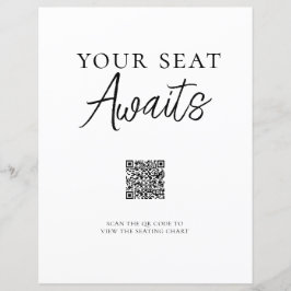 ミニマリストQRコード座席表の記号