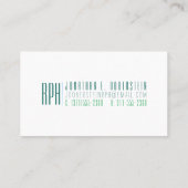 ミニマリストRPH 名刺 (裏面)
