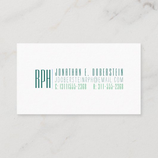 ミニマリストRPH 名刺 (裏面)