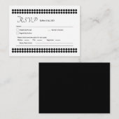 ミニマリストRSVPカード ノートカード (正面/裏面)