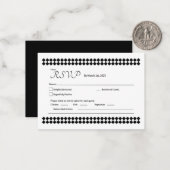 ミニマリストRSVPカード ノートカード (正面/裏面インサイチュ)