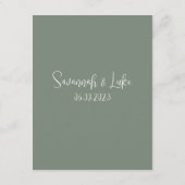 ミニマリストSage Greenエンクロージャカード エンクロージャーカード (裏面)