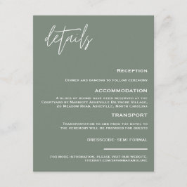 ミニマリストSage Greenエンクロージャカード エンクロージャーカード