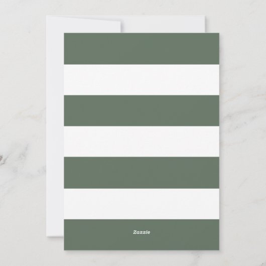 ミニマリストSage Green写真メリークリスマス シーズンカード (裏面)