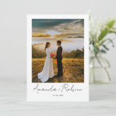 ミニマリストSage Green 結婚フローラ 招待状 (スタンド正面)