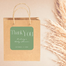 ミニマリストSage Green Baby Showerありがとう