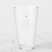 ミニマリストSage Green Valentine's Glass タンブラーグラス (裏面)