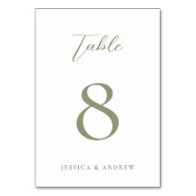 ミニマリストSage Green & White シンプル 結婚s