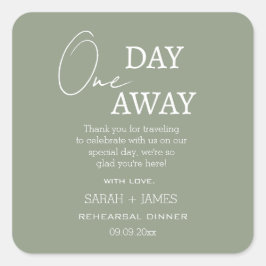 ミニマリストSage One Day's 遠くに Thank You スクエアシール