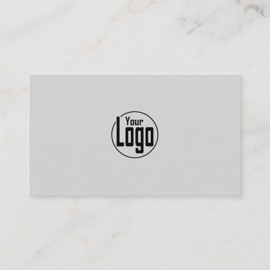 ミニマリストScannable Gray & Black Company 名刺 (裏面)