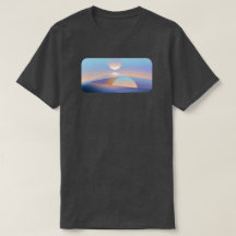 ミニマリストSFデザートグラフィックTシャツ