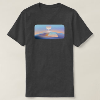 ミニマリストSFデザートグラフィックTシャツ Tシャツ