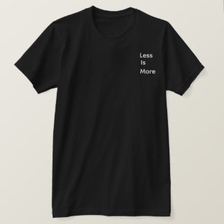 ミニマリストTシャツ Less is more Tシャツ