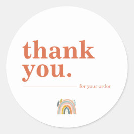 ミニマリストTerracotaビジネスカスタマーに感謝 ラウンドシール