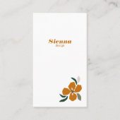 ミニマリストTerracotta植物景観デザイナー 名刺 (正面)