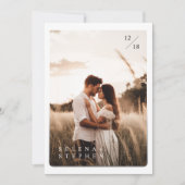 ミニマリストTerracotta Boho写真結婚ズ 招待状 (正面)