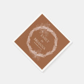 ミニマリストterracotta boho焼き名ナプキンス スタンダードカクテルナプキン (角)