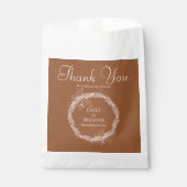 ミニマリストterracotta boho燃えたオレンジ結婚ズ フェイバーバッグ (正面)