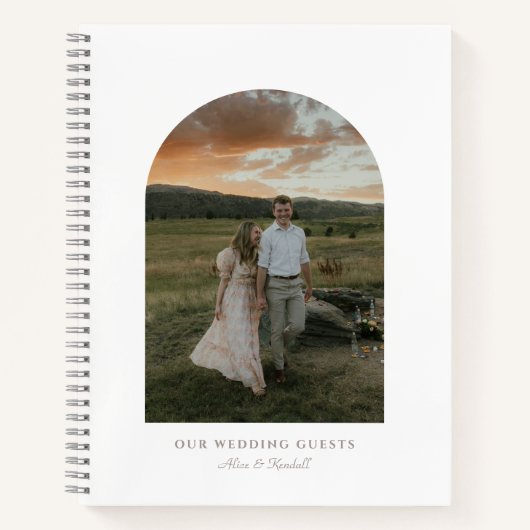 ミニマリストThe Arch Photo Budgetゲストブック ノートブック (正面)