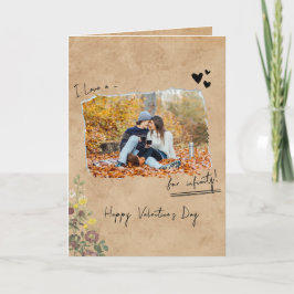 ミニマリストValentines Day Coule Love you 2 Photo カード