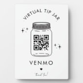 ミニマリストVenmoスモールビジネスバーチャルヒントJar フォトプラーク (正面)