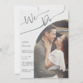 ミニマリストWe Doフォト結婚式招待状 招待状 (正面)