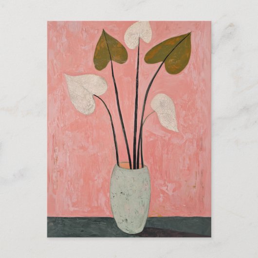 ミニマリストWhimsy花No.031 ポストカード (正面)