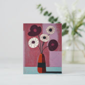 ミニマリストWhimsy花No.036 ポストカード (スタンド正面)