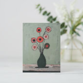 ミニマリストWhimsy花No.044 ポストカード (スタンド正面)