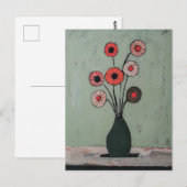 ミニマリストWhimsy花No.044 ポストカード (正面/裏面)