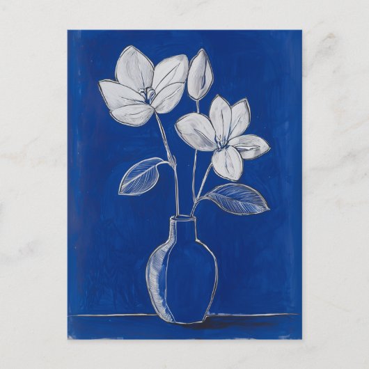 ミニマリストWhimsy花No.071 ポストカード (正面)