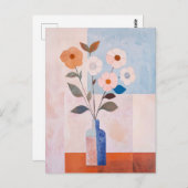 ミニマリストWhimsy花No.072 ポストカード (正面/裏面)